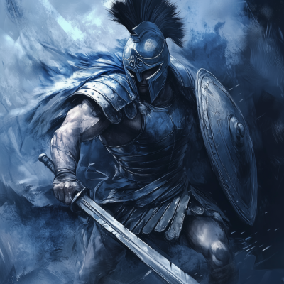 Spartan Warrior Tattoo Design