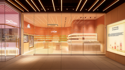 Elegant Frozen Yogurt Shop
