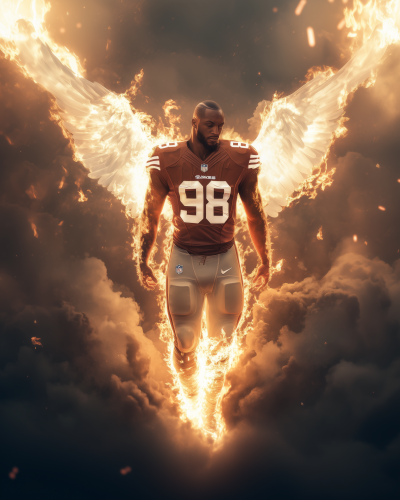 Mykel Williams in Flames