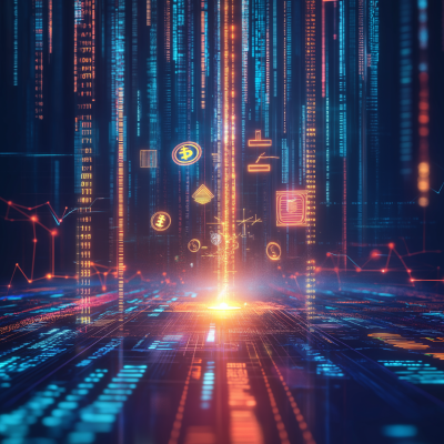 Futuristic Digital Landscape