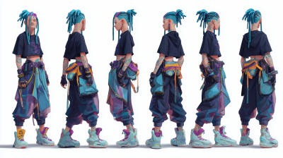 Futuristic Streetwise Character Design