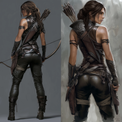 Lara Croft in Leather Armor