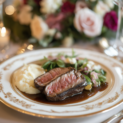 Elegant Steak Plating
