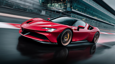 Ferrari SF90 Stradale in the Rain