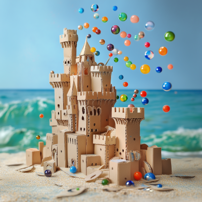 Cardboard Castle by the Sea