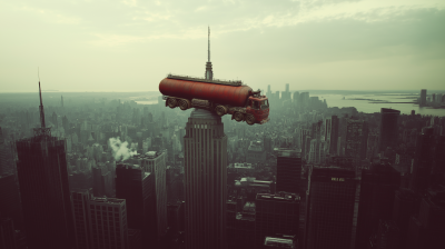 Tanker Truck on Empire State Building