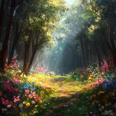 Magical Forest Landscape