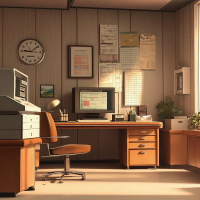 Animated Permitting Office from the 60s