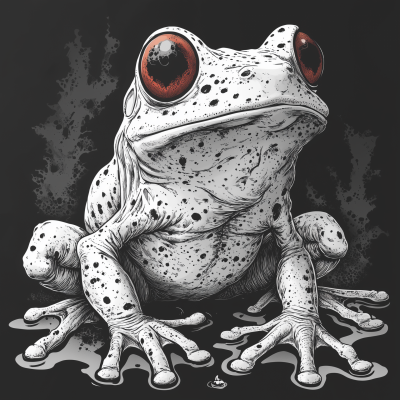 Demonic Slaad Sticker Art