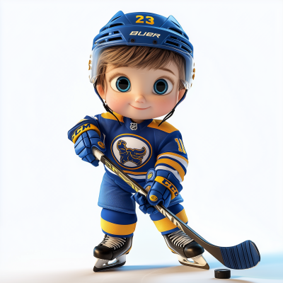 Cute Hockey Kid