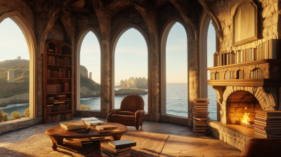 Serene Oceanfront Study