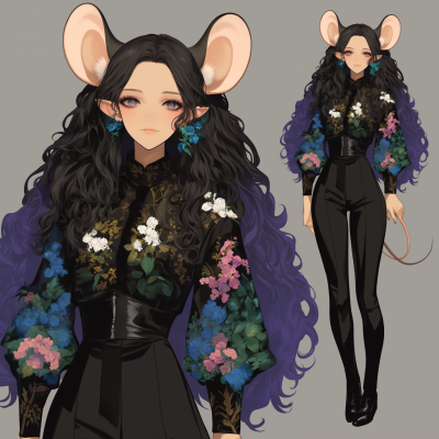 Girl with Mouse Ears