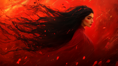 Enchanted Saudi Woman