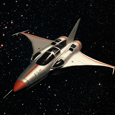Retro 1950’s Sci-Fi Space Fighter