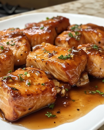 Honey Garlic Glazed Salmon