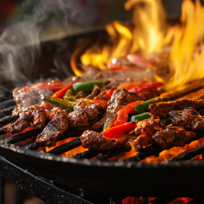 Grilled Carne Asada Fajitas