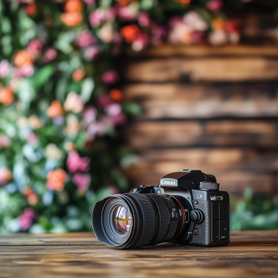 Close Up of DSLR Camera