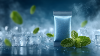 Icy Blue Cosmetic Sachet Mockup