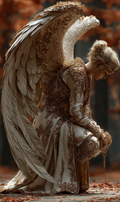 Ethereal Autumn Angel