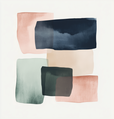 Pastel Watercolor Abstract