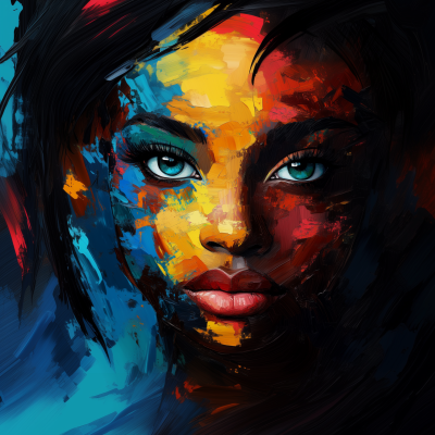 Colorful Abstract Face