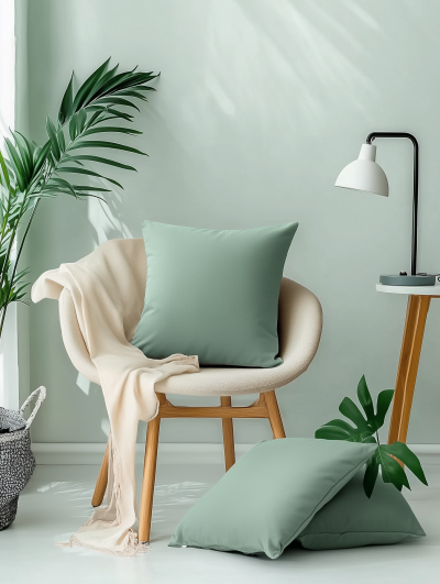 Bright Room with Pillows