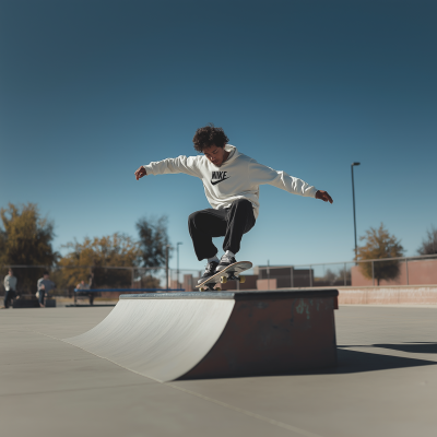 Young Skater in Action