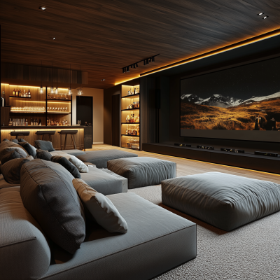 Nordic Cinema Room Design