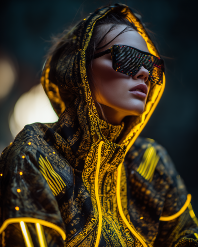 Futuristic Fashion in Space