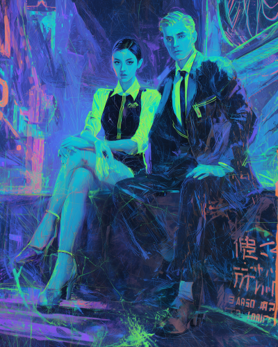 Neon Noir Fashion