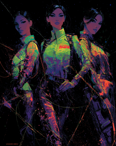Neon Noir Fashion