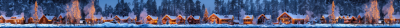 Traditional Finnish Houses at Christmas