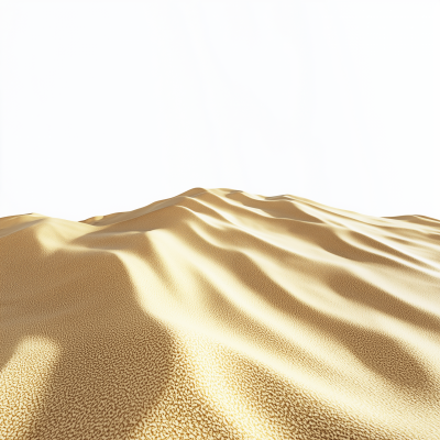 Desert Sand on White Background