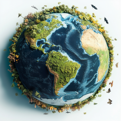 Rotated Earth