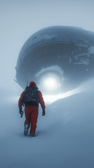 Crashed UFO in the Arctic