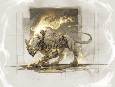 Feline Elemental Spirit