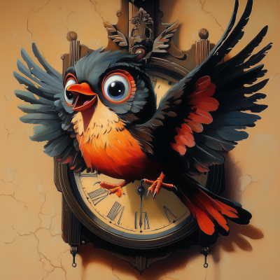Cuckoo Clock Illustration