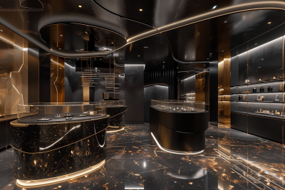 Futuristic Luxury Jewelry Store
