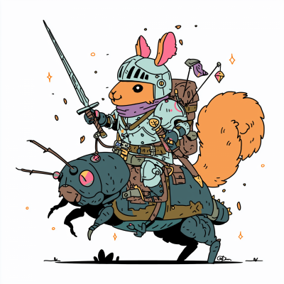 Medieval Squirrel Knight
