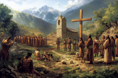 Group of Catholic Friars