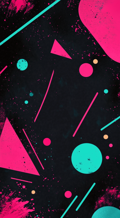 Abstract Shapes on Dark Background