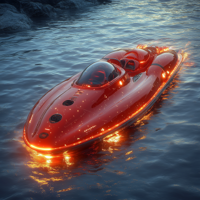 Futuristic Hovering Jetski