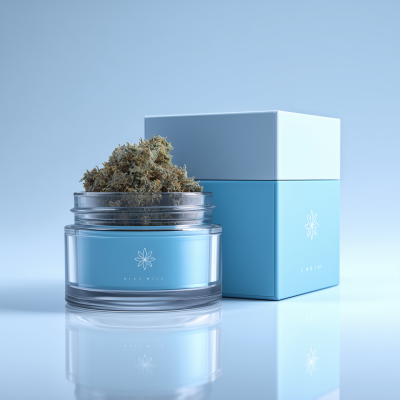Sky Blue Cannabis Jar