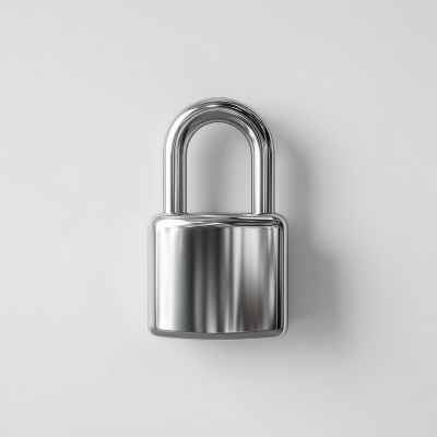 Floating Silver Lock