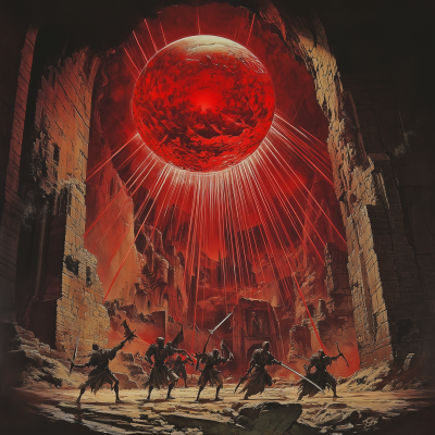 Translucent Sphere in Ancient Ruins