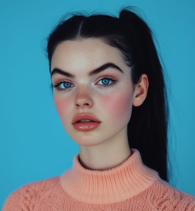 Attractive Young Catwoman Portrait