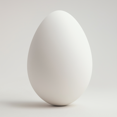 Sleek White Egg
