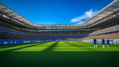 Sunny Day at the Soccer Stadium