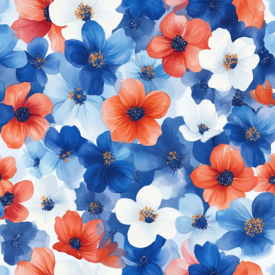 Watercolor Floral Pattern
