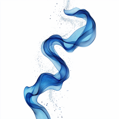 Flowing Blue Linework